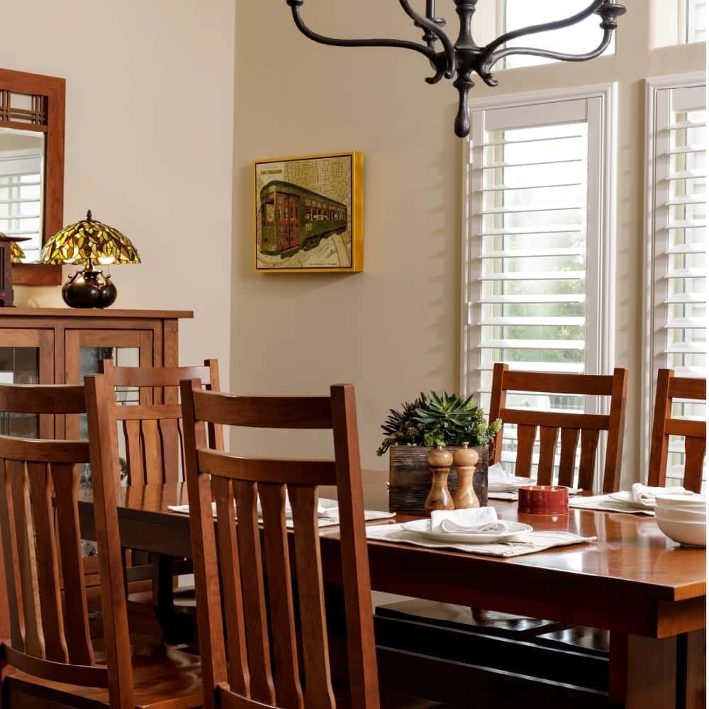 Mission Craftsman dining room furniture