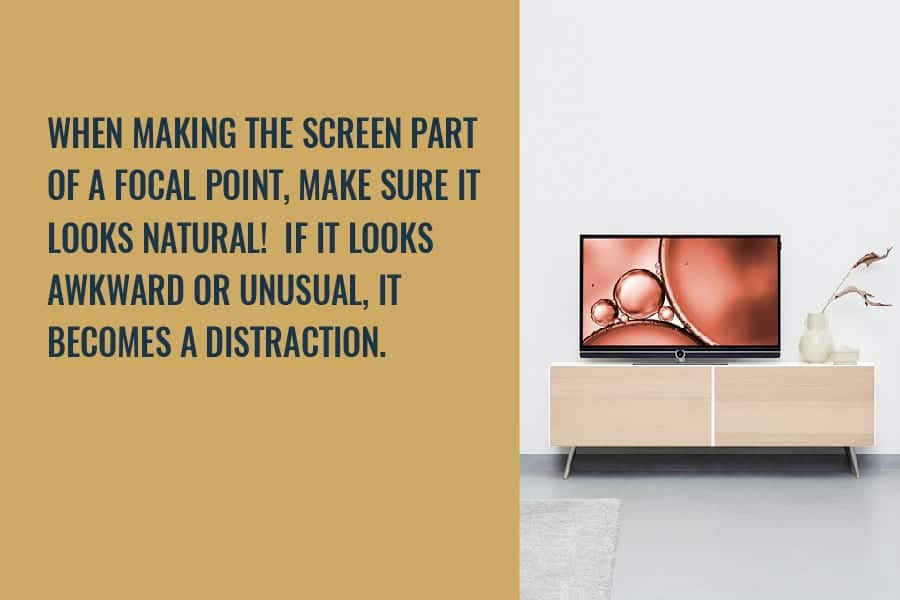 when making a screen part of a focal point