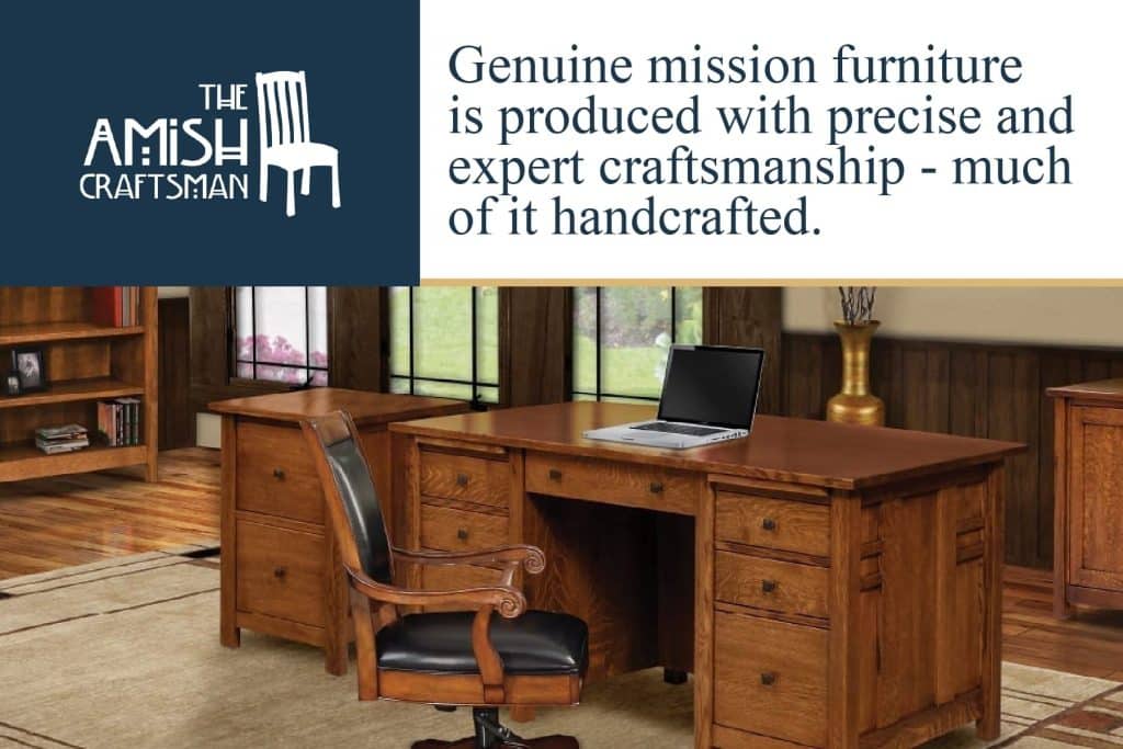 genuine mission furniture is produced with precise craftsmanship