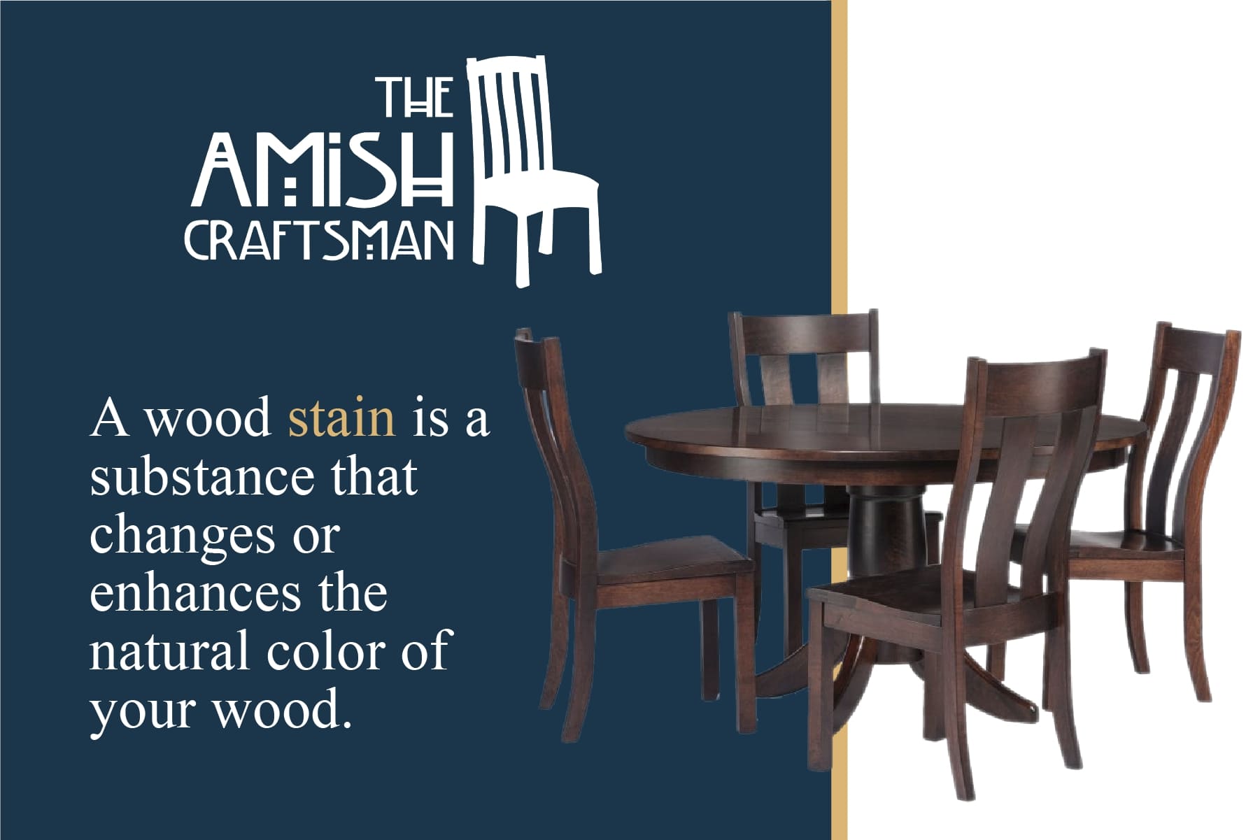 stain enhances wood color