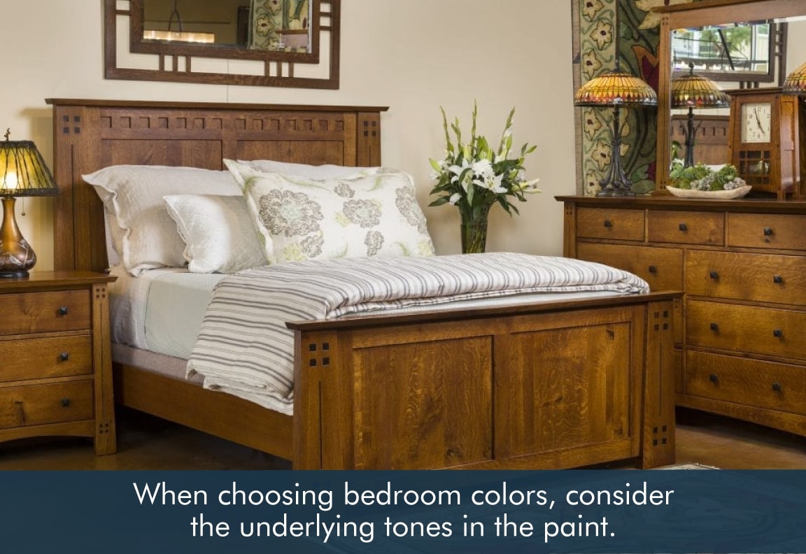 consider underlying tones when choosing bedroom colors