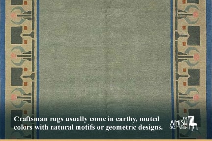 a beautiful green craftsman rug