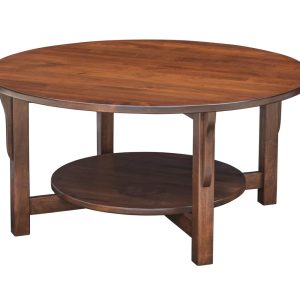 J14-P1 Round Coffee Table With Shelf