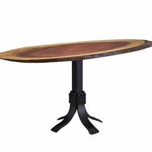 E30 Walnut Oval Coffee Table