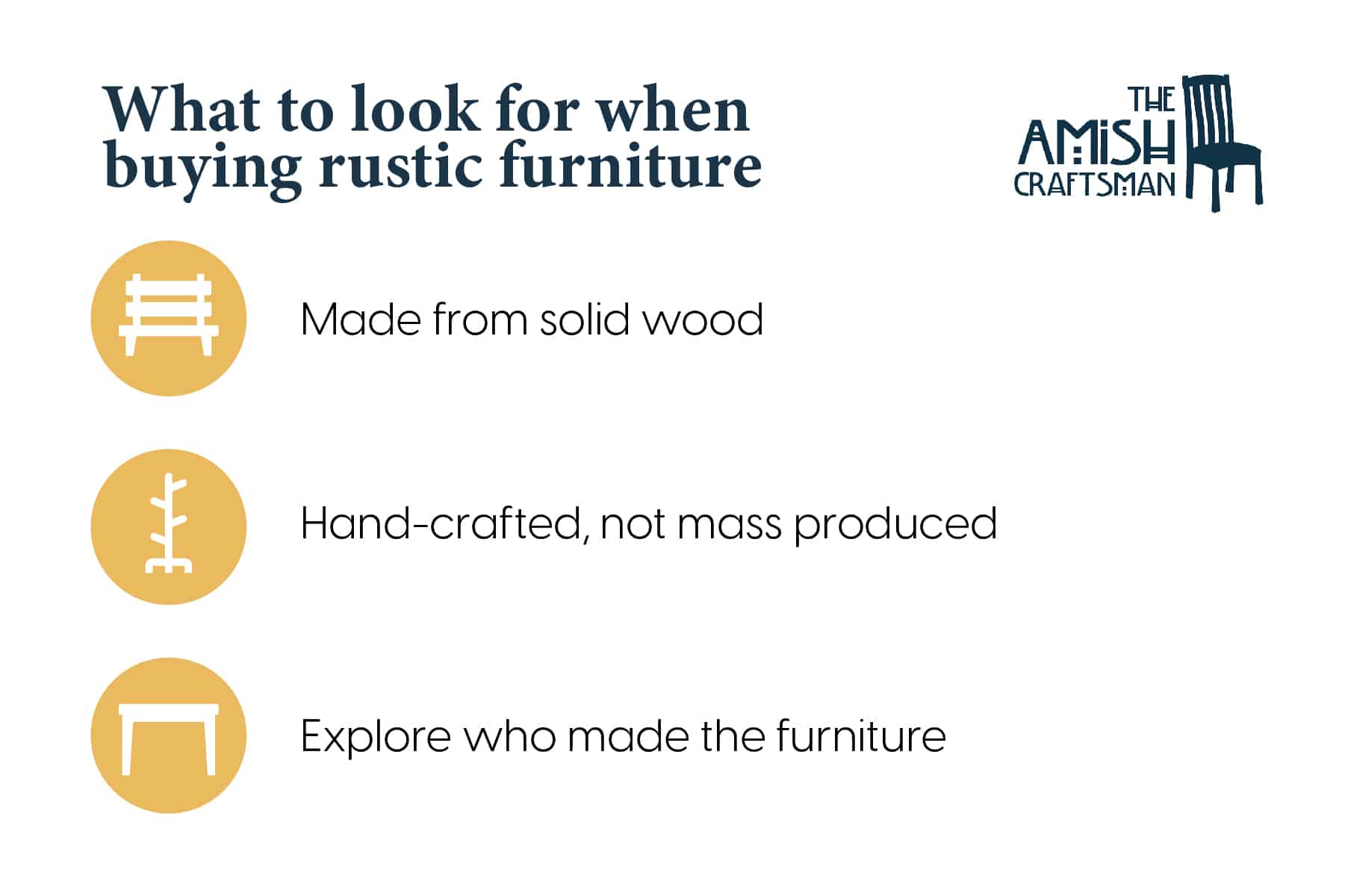what to look for when buying rustic furniture