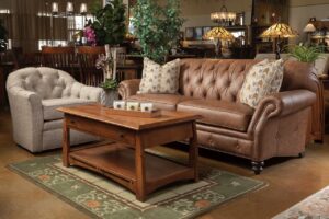 Smith Brothers Sofa + Chair + Brooks Coffee Table