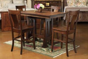 Mission Style Pub Table and Chairs