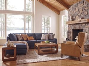 SB 5371 Sectional + 770 Recliner + Lamesa AI