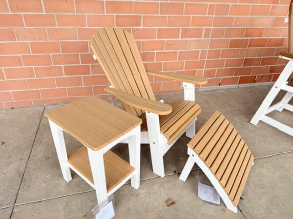 OUTDOOR Cambridge Folding Adirondack & Folding Ottoman & End Table (50 % Savings) Was $1837 Now $919 - Image 7