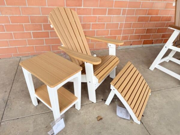 OUTDOOR Cambridge Folding Adirondack & Folding Ottoman & End Table (50 % Savings) Was $1837 Now $919 - Image 5