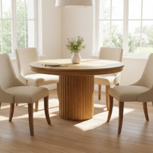 Fluted Pedestal Table