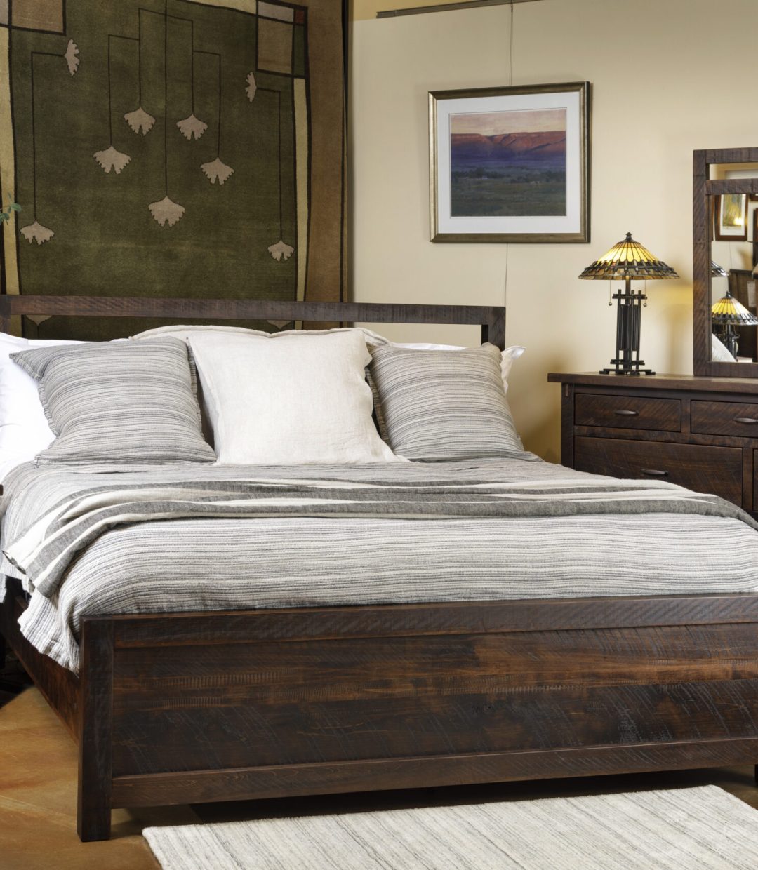 Roughsawn Wood Bedroom Suite