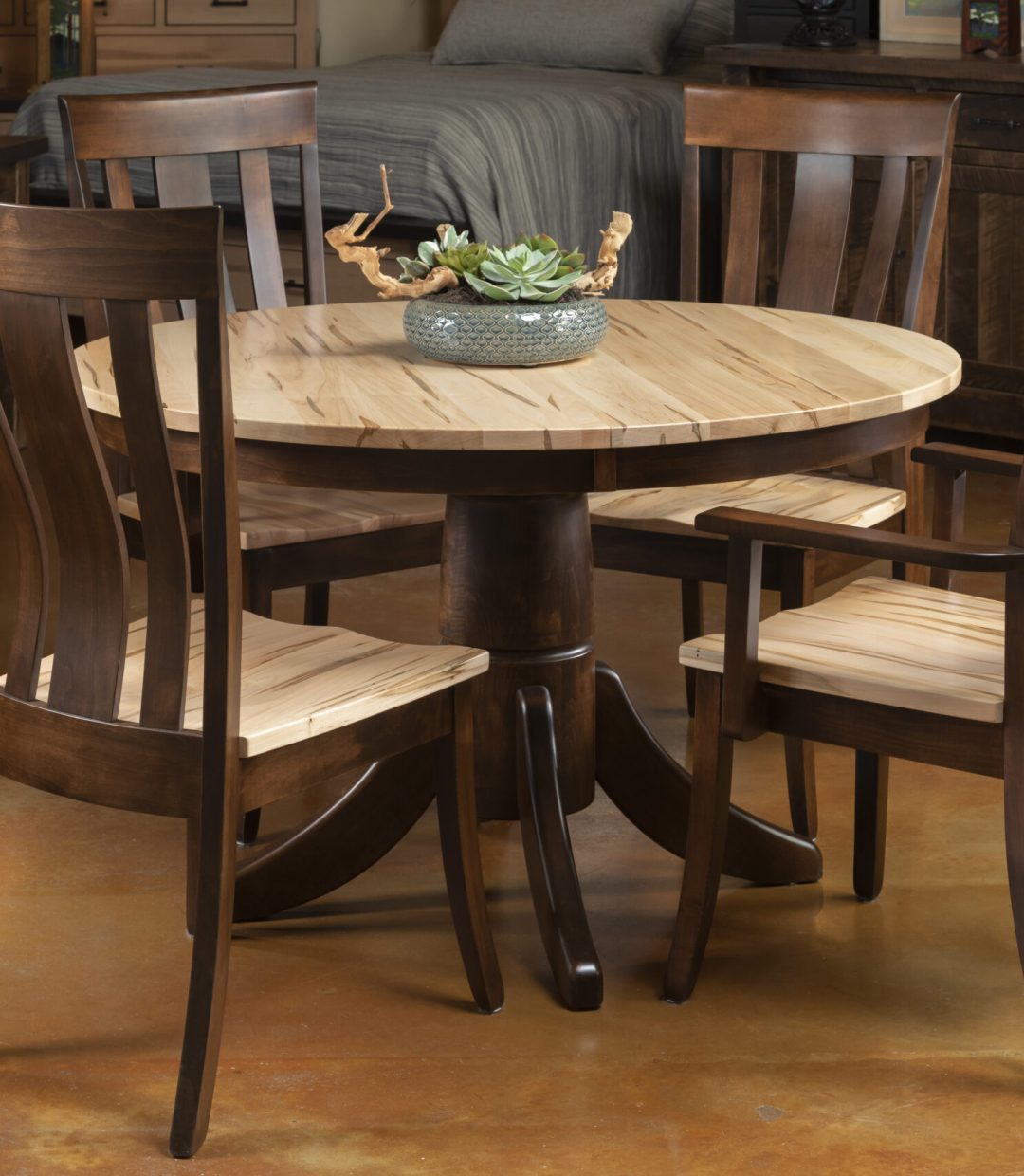 Pedestal Table + Yakima Chairs