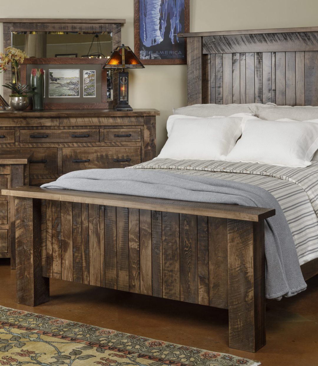 Rustic Barnwood Bedroom Suite