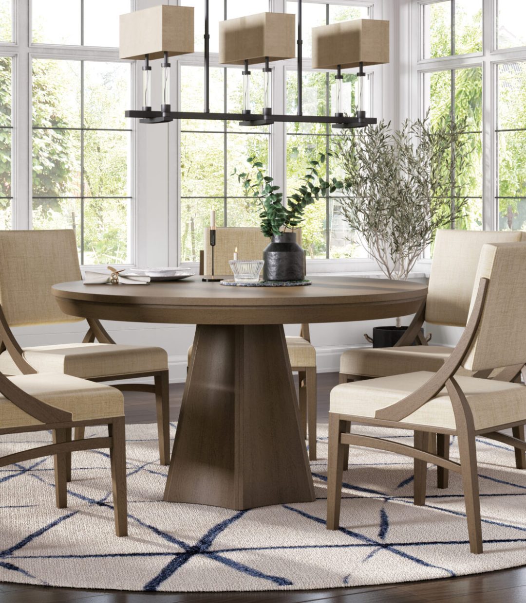 Bromwell Dining Table + Killough Dining Chairs